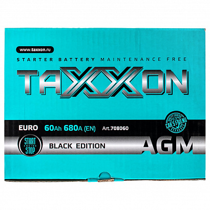 TAXXON AGM EURO 60ah R+ (708060)