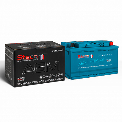 Steco AGM 80ah R+ (806080)