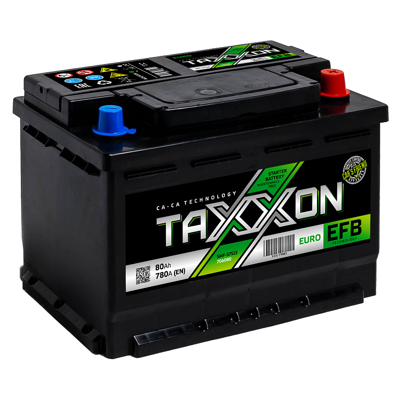 TAXXON EFB EURO 80ah R+ (706080)