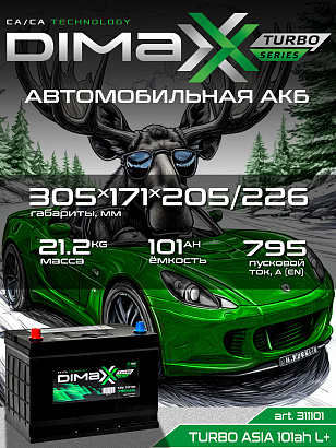 DIMAXX ASIA 101ah L+ (311101)