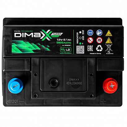 DIMAXX EURO 61ah R+ (302061)