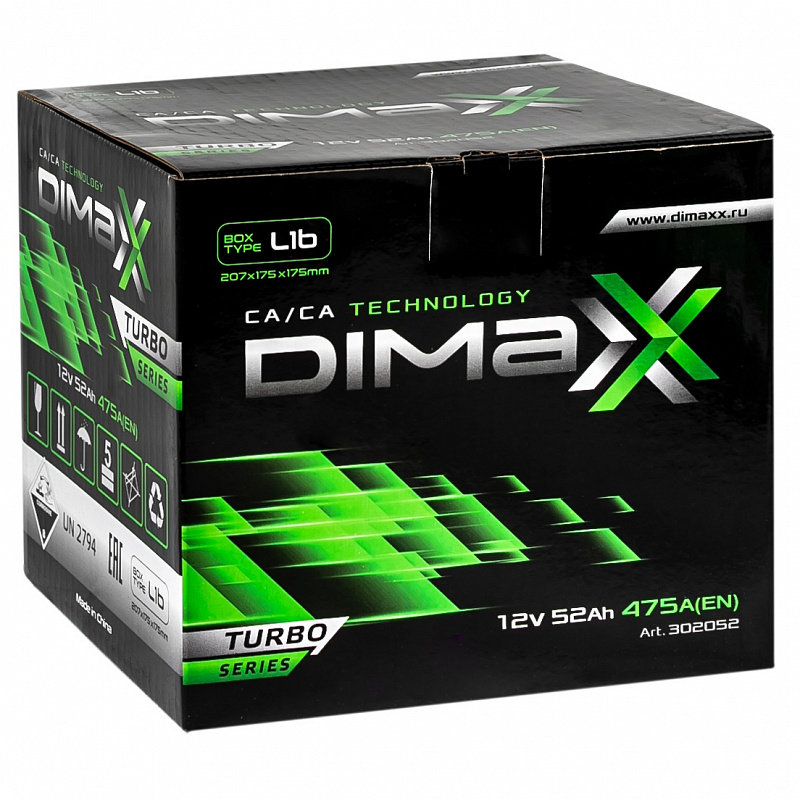 DIMAXX EURO 52ah R+ (302052)