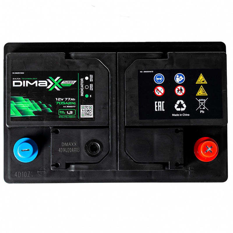 DIMAXX EURO 77ah R+ (302077)