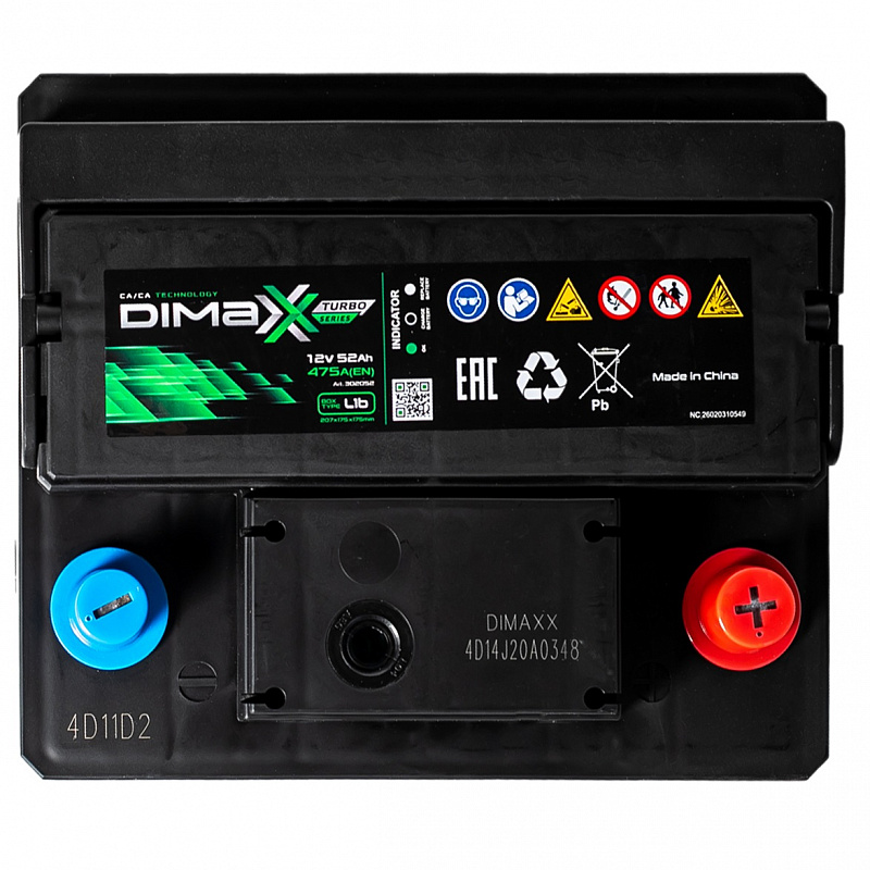 DIMAXX EURO 52ah R+ (302052)